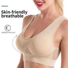 Women's Breathable Bra Sweat-absorbent Shockproof Pad Sports Top Track