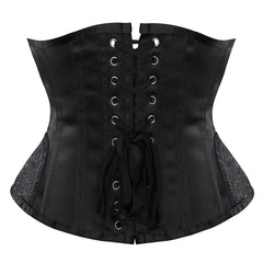 Steel Boned Waist Cincher with Curved Hem Bustiers Corset