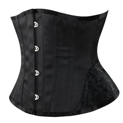 Steel Boned Waist Cincher with Curved Hem Bustiers Corset