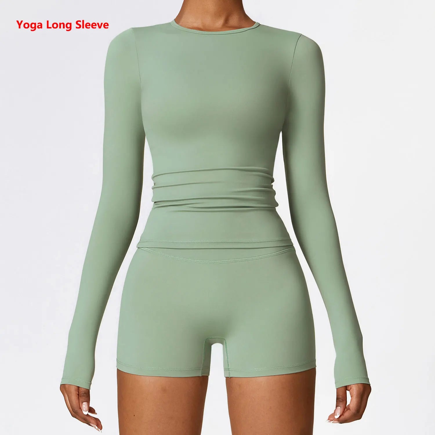 Women Yoga T-shirts Sports Top Long Sleeve Gym Workout Running Shirts